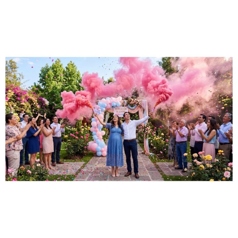 Ambientación rosa creativa para sesiones fotográficas de moda, eventos sociales y revelación de género.