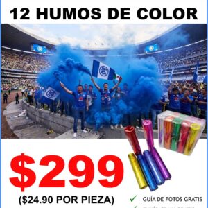 Oferta pack individual 12 humos de color por 299
